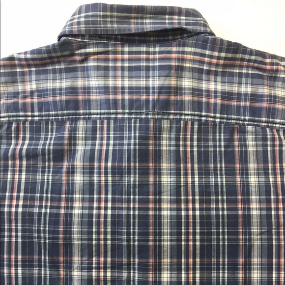 Emanuel Ungaro Men’s Short Sleeve Button Down Shirt Blue Plaid Small - Picture 2 of 9